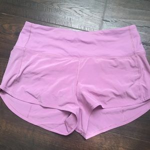 Lululemon high waisted speed up shorts 2.5